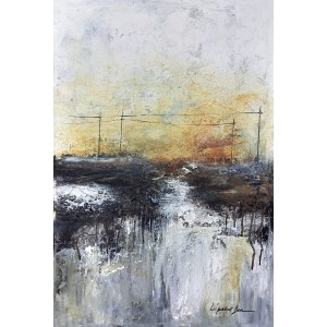 L'passo Benjamin, 24 x 36 Inch, Acrylic on Canvas, Abstract Paintings, AC-LPB-057 L'passo Benjamin, 24 x 36 Inch, Acrylic on Canvas, Abstract Paintings, AC-LPB-057